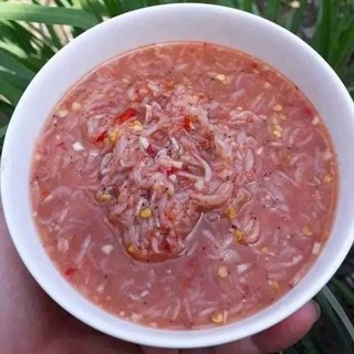 Mắm tép chua Bình Định, Ruốc tươi muối xổi có gia vị vừa vặn, cay, Món ngon nhà làm- 500GR