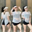 Tank lưới cộc tay tập gym chất liệu lưới xịn siêu mát 005 trơn