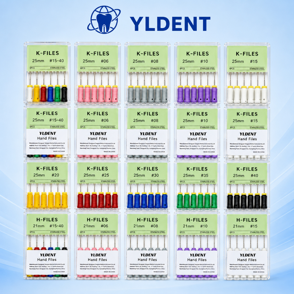 Trâm tay nội nha YLDENT - Nong Dũa K Files, H Files Reamers - Hàng có xuất VAT