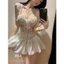 Áo corset cúp ngực ren quai bèo