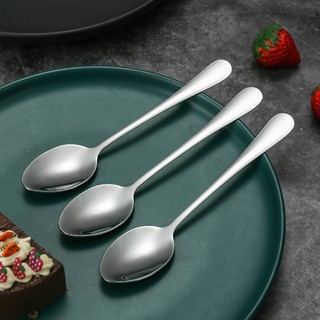 Gía Tốt Combo 5 Thìa Nhọn Inox Ăn Cơm Ăn Phở Loại Dày Sáng Muỗng Thép Không Rỉ Dày Bóng Đẹp..