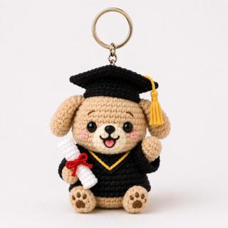 Móc Khóa Len Lendo Các Bé Dễ Thương Tốt Nghiệp 12cm Handmade Amigurumi Quà Tặng Tốt Nghiệp Phụ Kiện Balo Xinh Xắn