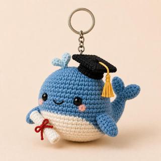 Móc Khóa Len Lendo Các Bé Dễ Thương Tốt Nghiệp 12cm Handmade Amigurumi Quà Tặng Tốt Nghiệp Phụ Kiện Balo Xinh Xắn