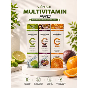 Combo 3 Hộp Viên Sủi Mix vị - Multivitamin Pro – Bổ Sung Vitamin Tăng Đề Kháng Khoẻ Mạnh Mỗi Ngày