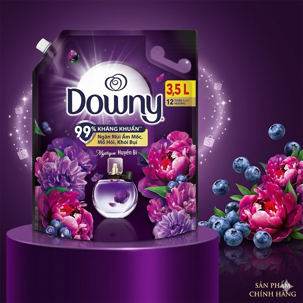 Nước Xả Vải Downy Huyền Bí Túi 3.5L