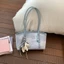 Túi Xách Nữ Quai Dài Da Vân Loang Phối Màu Pastel - Túi Đeo Vai Dáng Ngang Canvas Phối Da Kèm Charm Ngựa Dể Thương ST182