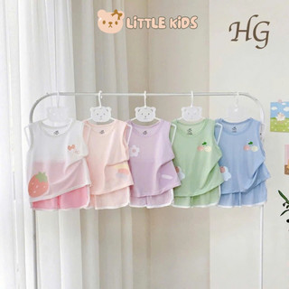 Bộ Quần Áo Ba Lỗ Hàng HG HOT TREND hất Petit Thun Lạnh Mềm Mịn Thoáng Mát Cho Bé Trai Bé Gái (Dáng Rộng )