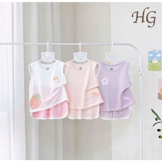 Bộ Quần Áo Ba Lỗ Hàng HG HOT TREND hất Petit Thun Lạnh Mềm Mịn Thoáng Mát Cho Bé Trai Bé Gái (Dáng Rộng )
