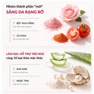 Bột Tắm Trắng Body Tomarosé SkinStory, Bột Ủ Trắng Thảo Mộc Hỗ Trợ Sáng Da Mờ Thâm Ngừa Lão Hoá
