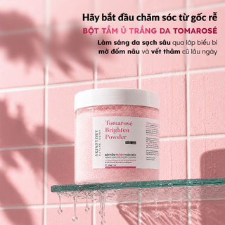 Bột Tắm Trắng Body Tomarosé SkinStory, Bột Ủ Trắng Thảo Mộc Hỗ Trợ Sáng Da Mờ Thâm Ngừa Lão Hoá