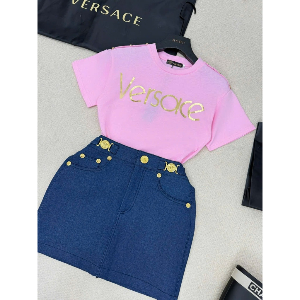 Váy jean tag Versace nhiều màu