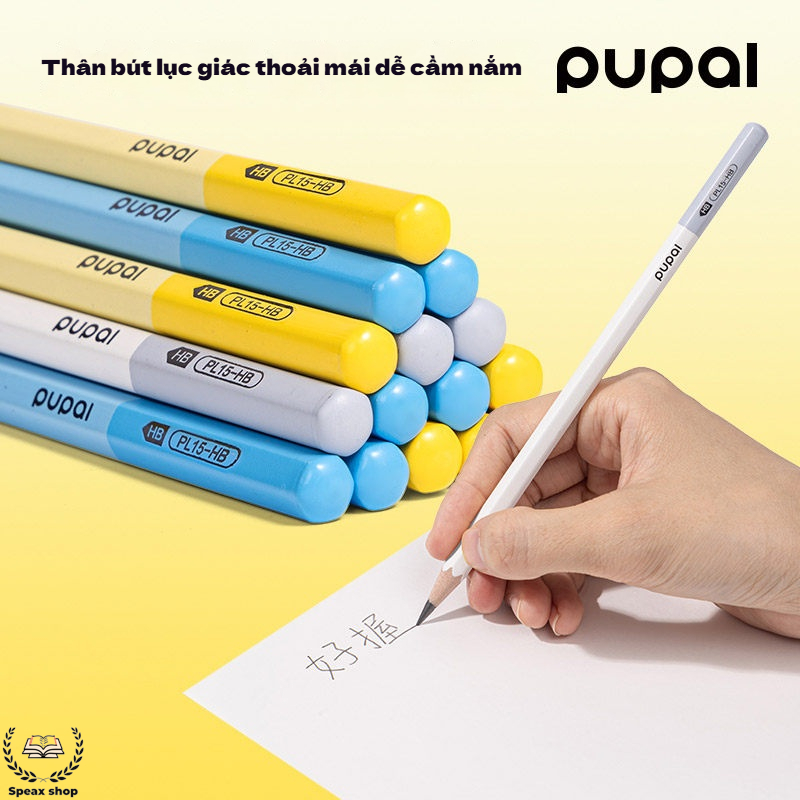 Bút chì gỗ Deli không độc hại – Lõi chì siêu to (dày), đậm màu, thân lục giác dễ cầm, dễ gọt Hộp 30 cây