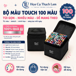60/80 Cây Bút màu Marker Touch Cool 2 Đầu tô màu dạ vẽ tranh anime - SÉT BÚT MÀU DẠ KÈM TÚI