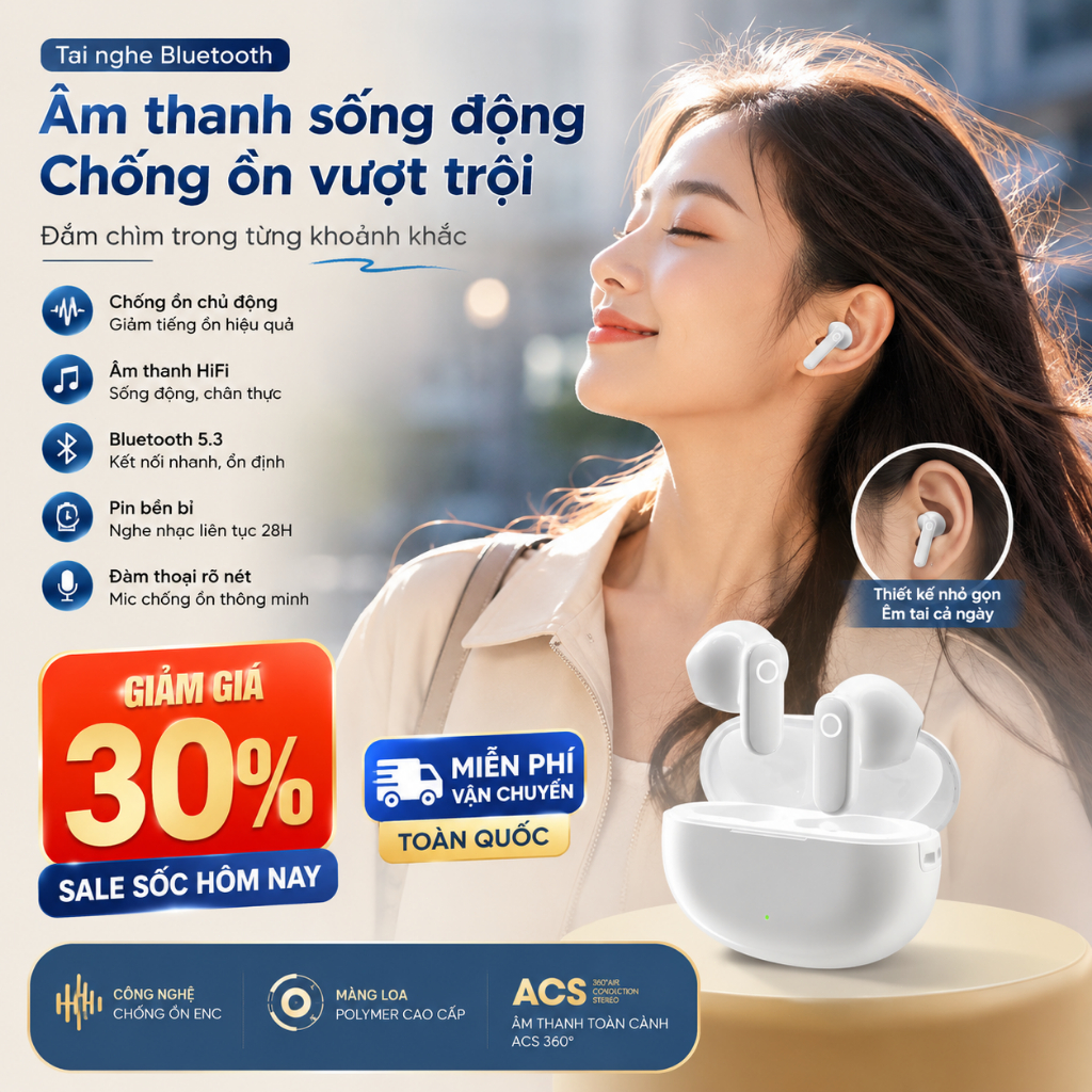 Tai Nghe Bluetooth Tai Nghe Tai Nghe Không Dây Tai Nghe Chụp Tai Tai Nghe Có Dây Cao Cấp HIFI Chống Nước Bán Sỉ