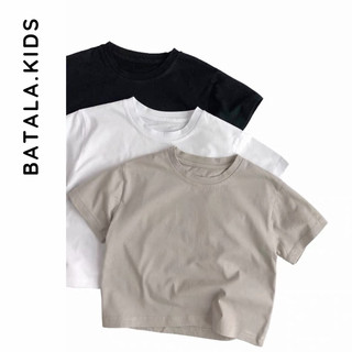 Áo thun áo phông cộc tay mùa hè bé trai bé gái Batala Kids, ÁO CỘC TAY TRƠN - COTTON 4 CHIỂU bé trai, bé gái từ 8-25kg