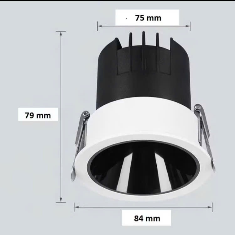 Đèn Led Âm Trần Chống Chói Spotlight 7w 12w xoay góc Chip COB trang trí phòng khách phòng ngủ hành lang lối đi