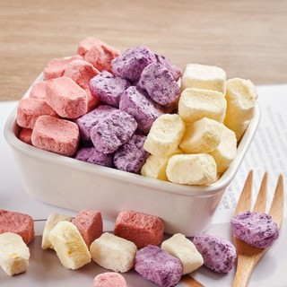 Túi 100g - 500g Sữa Chua Sấy Mix Vị Trái Cây Dạng Viên, Giòn, Xốp, Loại Ngon Ăn Vặt Tiện Lợi - HALA