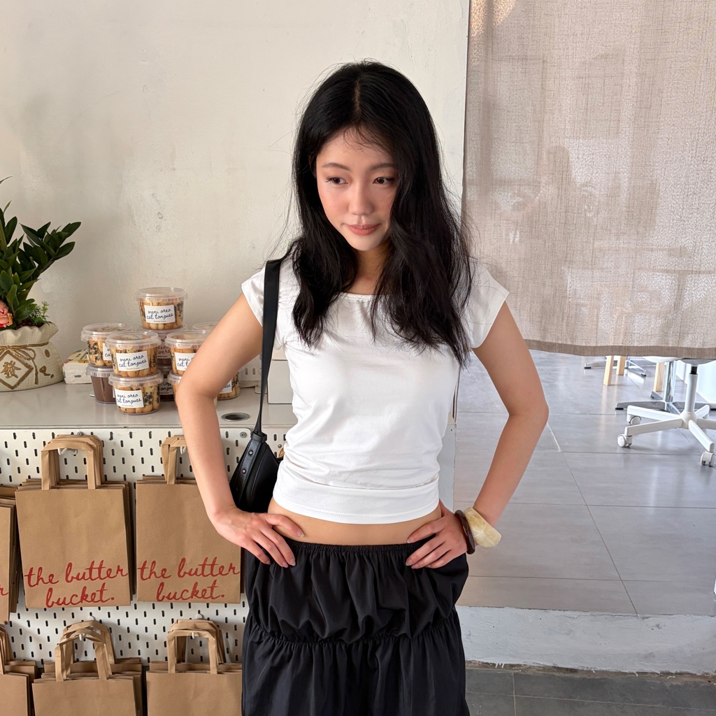 Áo Thun Nữ Babytee Cotton 4 Chiều Dáng Fit - Basic Round Neck Top - Sonna hi