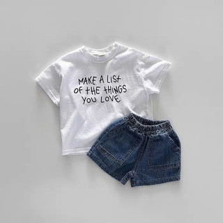 Áo thun áo phông cộc tay mùa hè bé trai bé gái Batala Kids, ÁO CỘC TAY ĐEN TRẮNG MAKE LIST từ 8-25kg