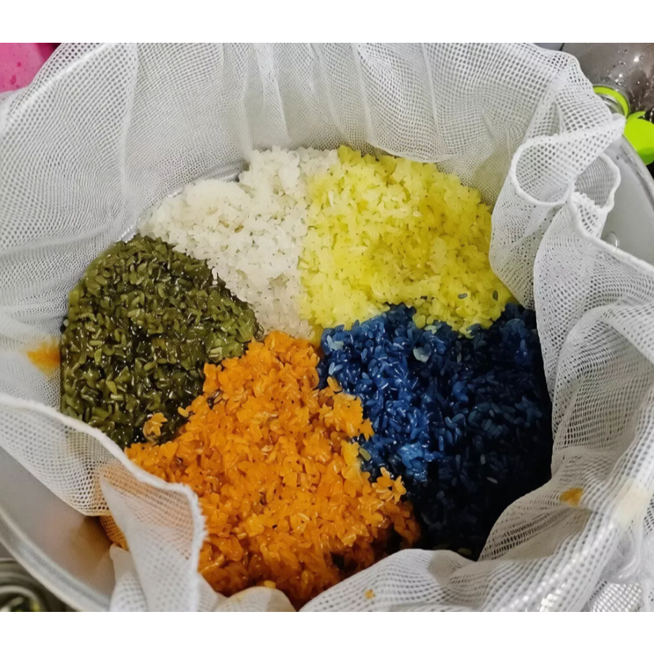 Khăn hấp, khăn vải lưới đồ xôi chống dính, lưới lỗ rất nhỏ may 2 lớp, hấp xôi, có thể tái sử dụng