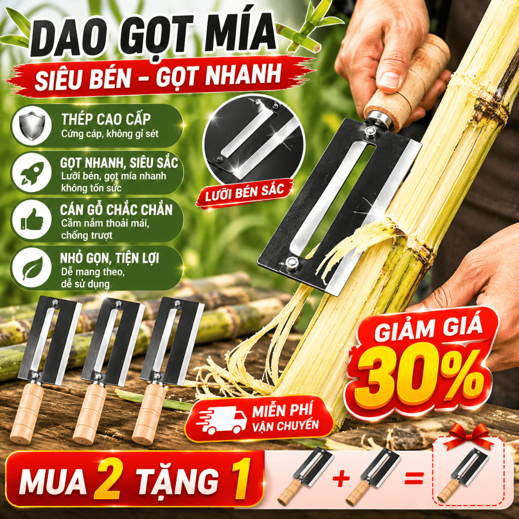 Dao Gọt Mía Cao Cấp Chống Gãy | Dao Gọt Vỏ Chịu Lực Cao, Dành Cho Cửa Hàng Và Gia Đình