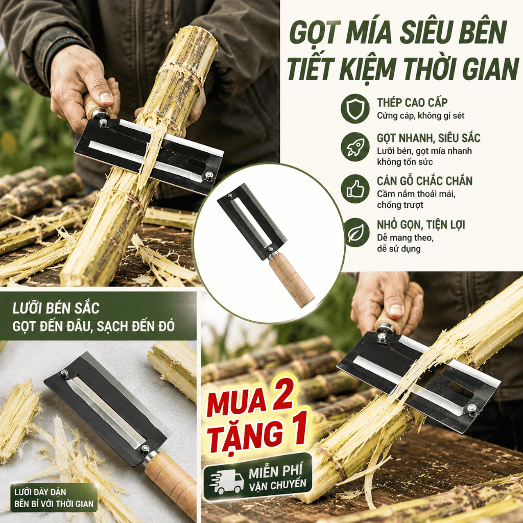 Dao Gọt Mía Cao Cấp Chống Gãy | Dao Gọt Vỏ Chịu Lực Cao, Dành Cho Cửa Hàng Và Gia Đình