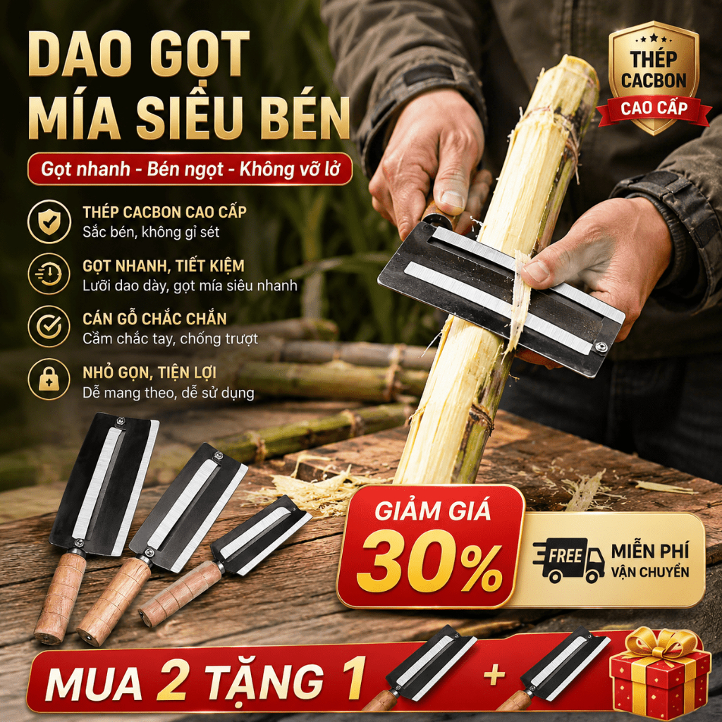 Dao Gọt Mía Cao Cấp Chống Gãy | Dao Gọt Vỏ Chịu Lực Cao, Dành Cho Cửa Hàng Và Gia Đình