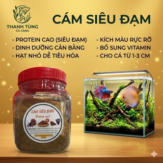 Artemia sấy khô - Trùng huyết sấy khô - cám trộn T5 ĐỘ ĐẠM cao giàu dinh dưỡng cho cá 7 màu , gupy , beta - Cám Cá Store