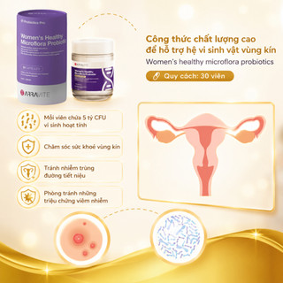 Men Vi Sinh 5 Tỷ Lợi Khuẩn Arravite - Men Vi Sinh Dành Cho Nữ, Hỗ Trợ Sức Khỏe Tự Nhiên