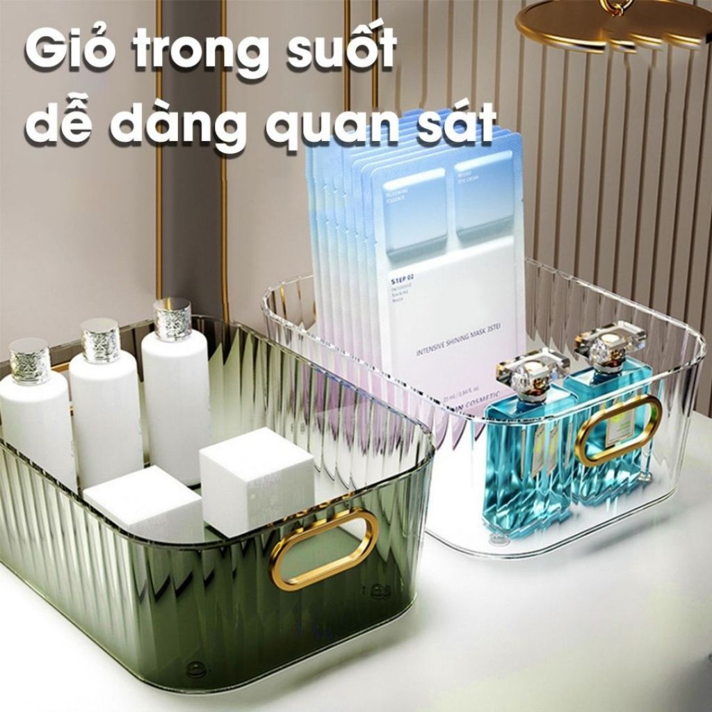 Khay Đựng Đồ Đa Năng ALOHOME – Giỏ Đựng Đồ Tiện Lợi, Khay Nhựa Đựng Mỹ Phẩm Đồ Ăn Vặt Gọn Gàng
