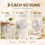Quạt Mini Đa Năng Pin 5000mAh Có Đèn,TIDY SHOP, Quạt Kẹp Treo Đặt Bàn Gió Mát Dễ Chịu