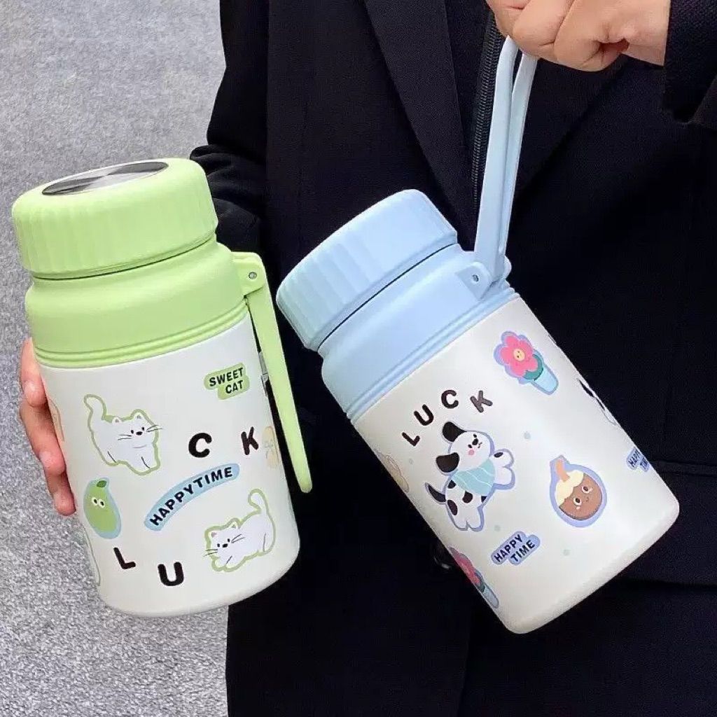Bình nước giữ nhiệt 1000ML giữ nhiệt 8-12h tặng kèm phụ kiện túi đựng ,cọ rửa bình