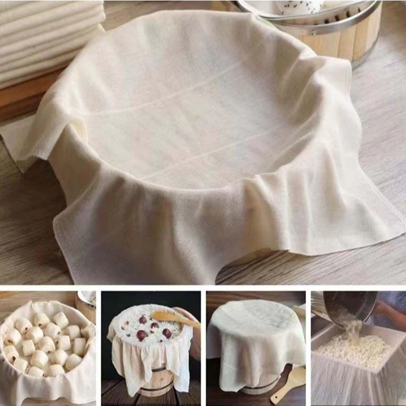 Khăn hấp bánh bao, Màn thầu, Dimsum, Sủi cảo, Bánh cuốn, 100% cotton, may 2 lớp, chịu nhiệt cao