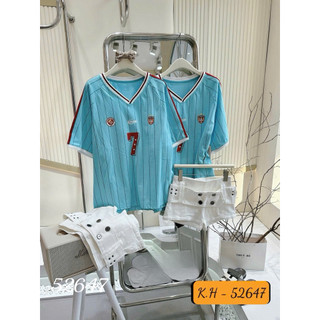 Áo Phông Cổ Tim Số 7 Siu Hot #52647 [Sẵn]