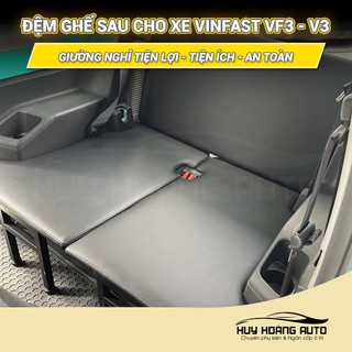 Đệm Ghế Sau Xe VinFast VF3 V3 Biến Hàng Ghế Sau Thành Giường Nằm Tiện Lợi Gập Gọn Thông Minh