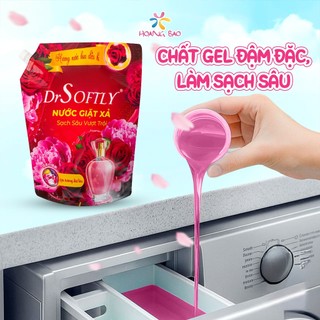 [ Deal Trải Nghiệm 19K ] Nước giặt DrSoftly Công nghệ giặt SIÊU SẠCH, khử mùi hôi tanh, đánh bay vết bẩn dầu mỡ, dầu máy