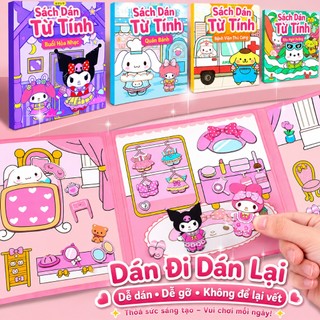 【Kuromi DIY Sách yên tĩnh】Dành riêng cho việc rèn luyện tính kiên nhẫn | Không cần cắt | Sách đồ chơi xé ra là dán được