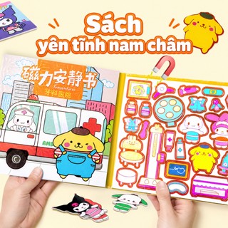 【Kuromi DIY Sách yên tĩnh】Dành riêng cho việc rèn luyện tính kiên nhẫn | Không cần cắt | Sách đồ chơi xé ra là dán được