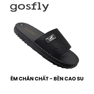 [Mới - Hàng Kĩ] Dép Nam Quai Ngang GOSFLY Vân Gỗ Độc Đáo - Dép Doctor Nam Đế Cao Su Thể Thao Cải Tiến Siêu Nhẹ