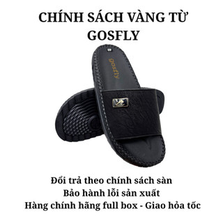 [Mới - Hàng Kĩ] Dép Nam Quai Ngang GOSFLY Vân Gỗ Độc Đáo - Dép Doctor Nam Đế Cao Su Thể Thao Cải Tiến Siêu Nhẹ