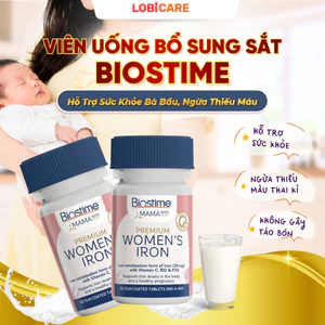 Viên Uống Bổ Sung Sắt Biostime Premium Women's Iron 30 Viên [DATE T8/2027]
