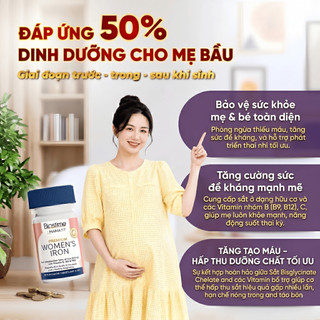 Viên Uống Bổ Sung Sắt Biostime Premium Women's Iron 30 Viên [DATE T8/2027]