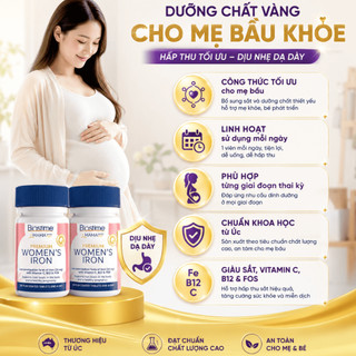 Viên Uống Bổ Sung Sắt Biostime Premium Women's Iron 30 Viên [DATE T8/2027]
