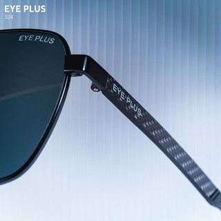 Kính Mát Phân Cực Polarized Eye Plus 524 Dáng Vuông Chống Chói UV400 Gọng Thép Thời Trang Unisex