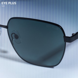 Kính Mát Phân Cực Polarized Eye Plus 524 Dáng Vuông Chống Chói UV400 Gọng Thép Thời Trang Unisex