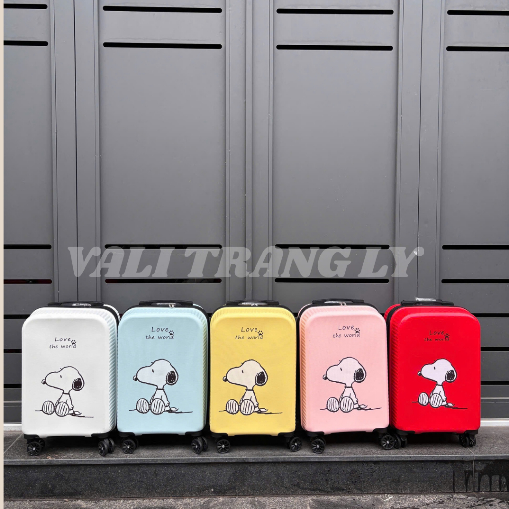 Vali cho bé lớn Size 20 - Vali chó snoopy Size 20 - Vali du lịch gấu cho bé