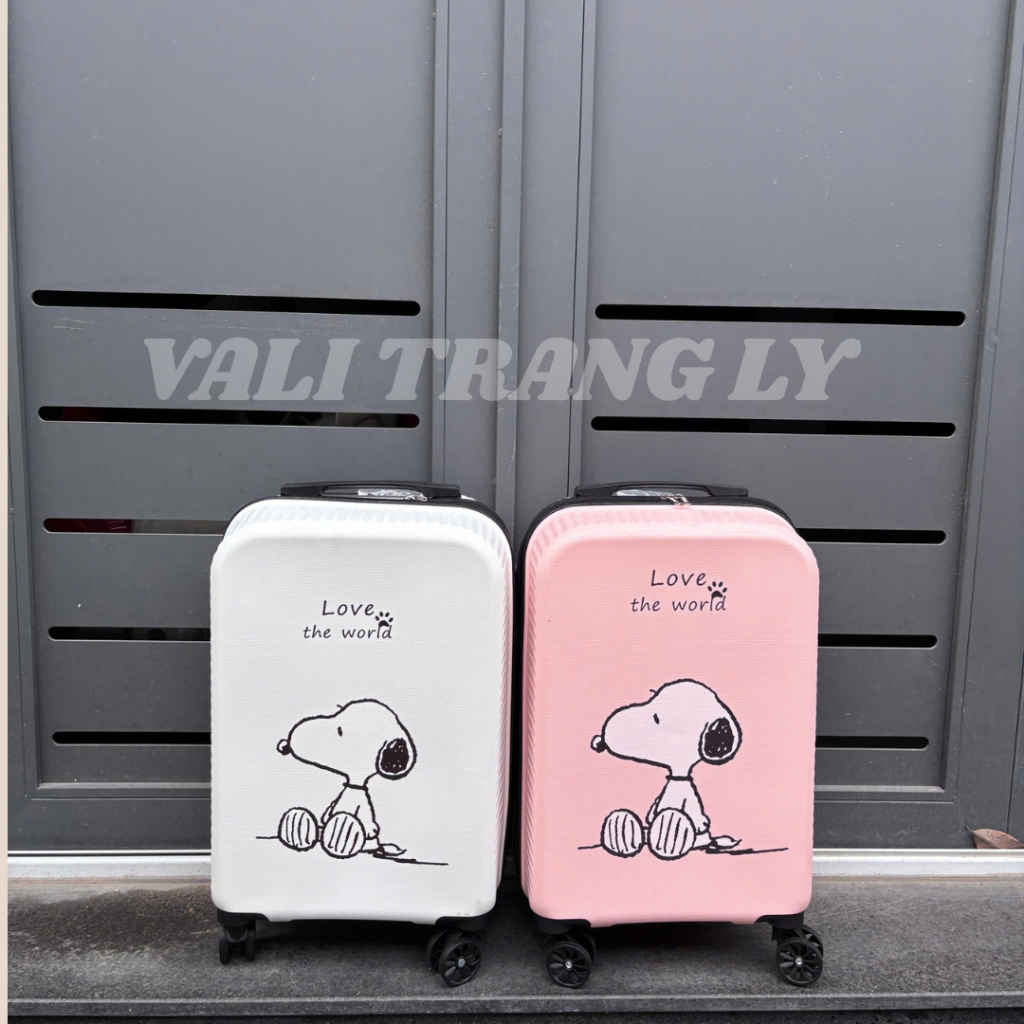 Vali cho bé lớn Size 20 - Vali chó snoopy Size 20 - Vali du lịch gấu cho bé