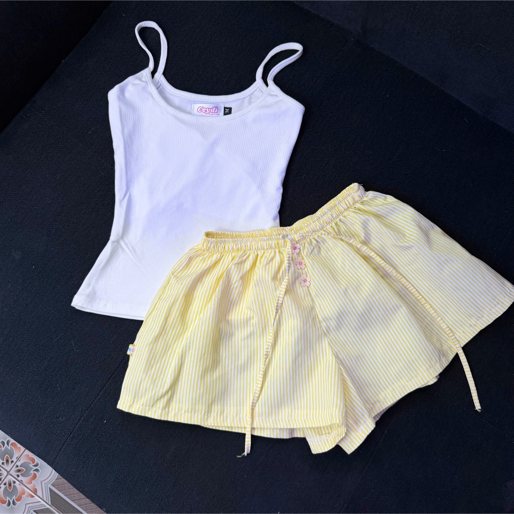[CÓ MÚT] [SET QUẦN HOA + ÁO 2S] [CÓ MÚT] Sét quần hoa + sáo hai dây xinh xắn
