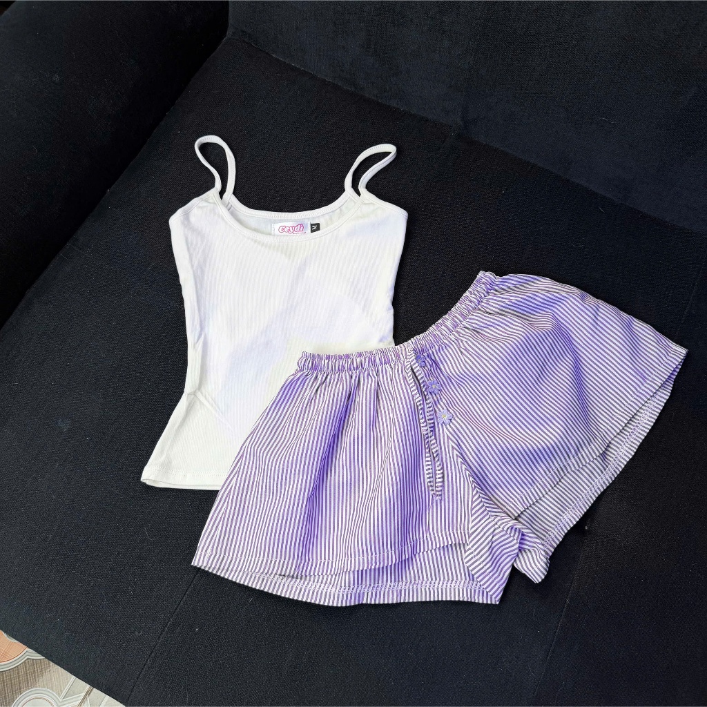 [CÓ MÚT] [SET QUẦN HOA + ÁO 2S] [CÓ MÚT] Sét quần hoa + sáo hai dây xinh xắn