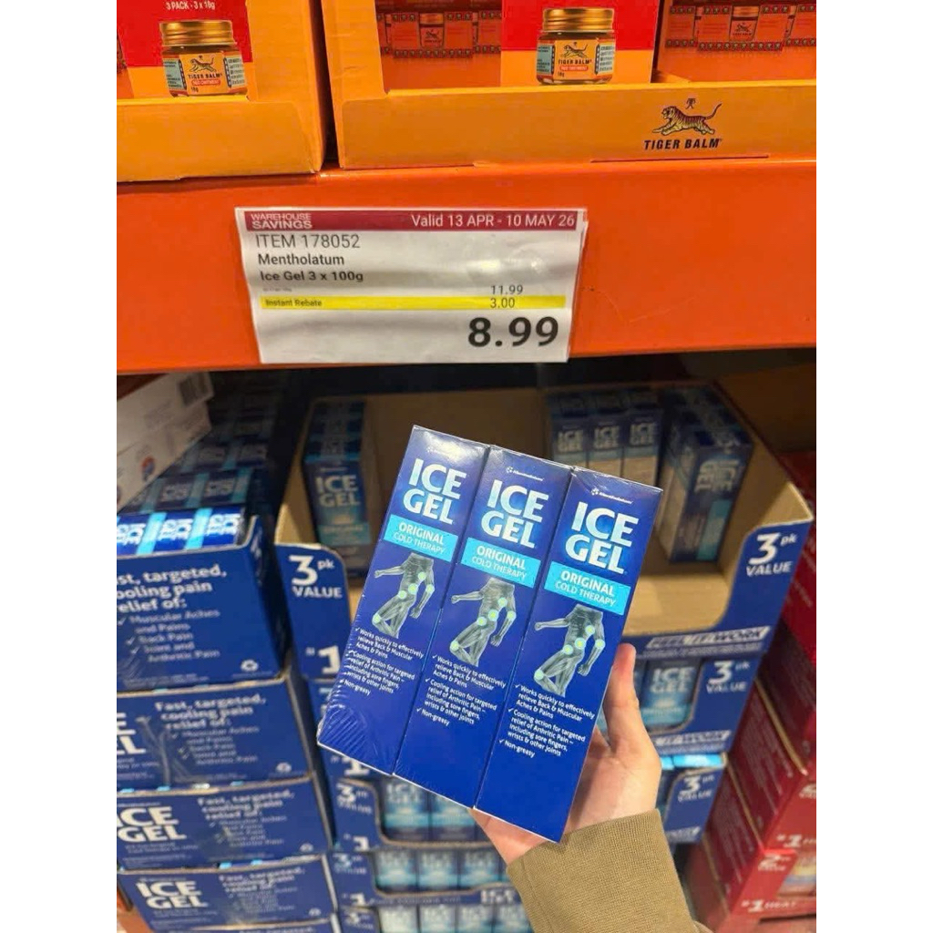 Gel lạnh xoa bóp - Mentholatum Ice Gel Original Cold Therap